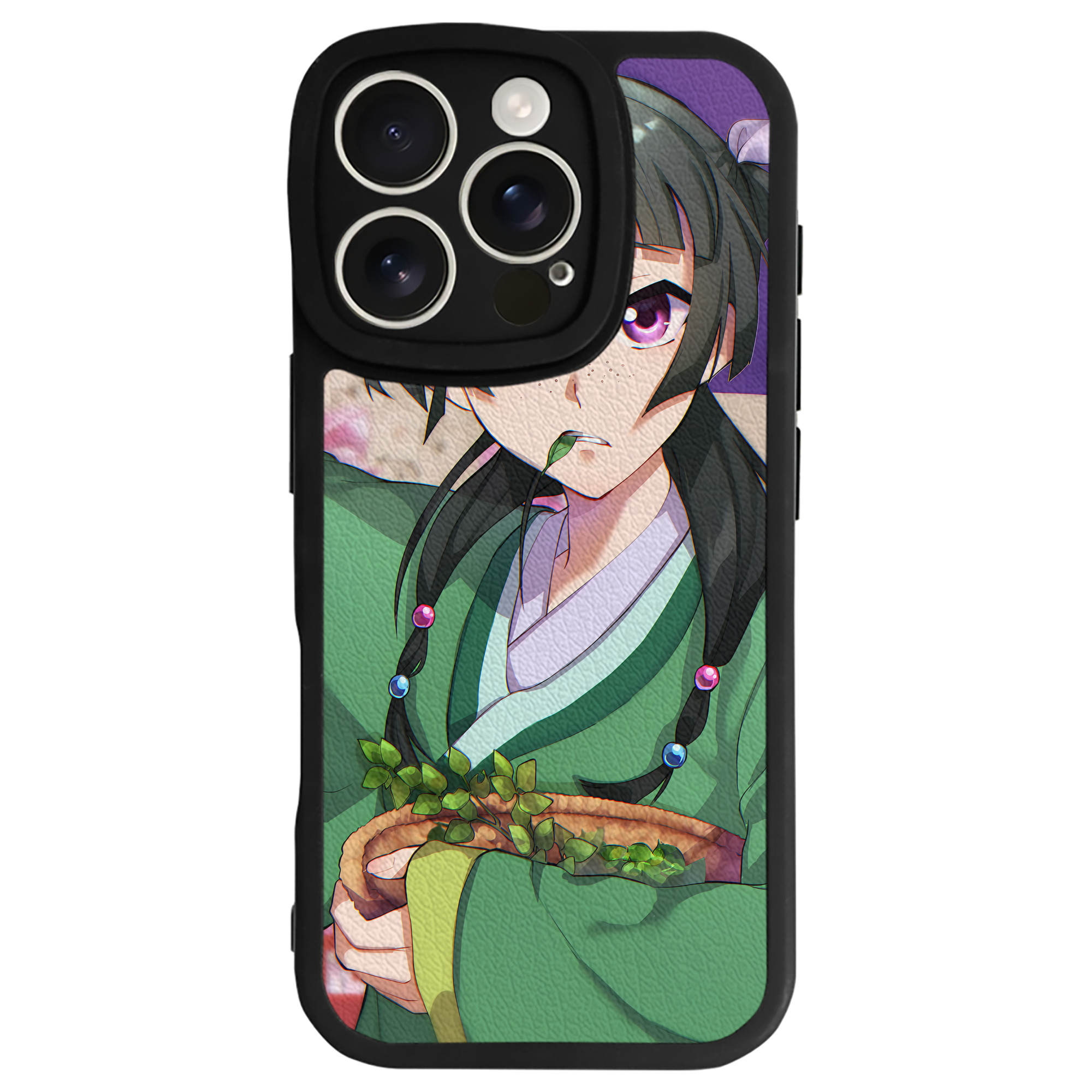 （画像用） 薬屋のひとりごと The Apothecary Diaries 【iPhone 16シリーズ対応】シリコンスマホケース（レザー調） 材質：シリコン